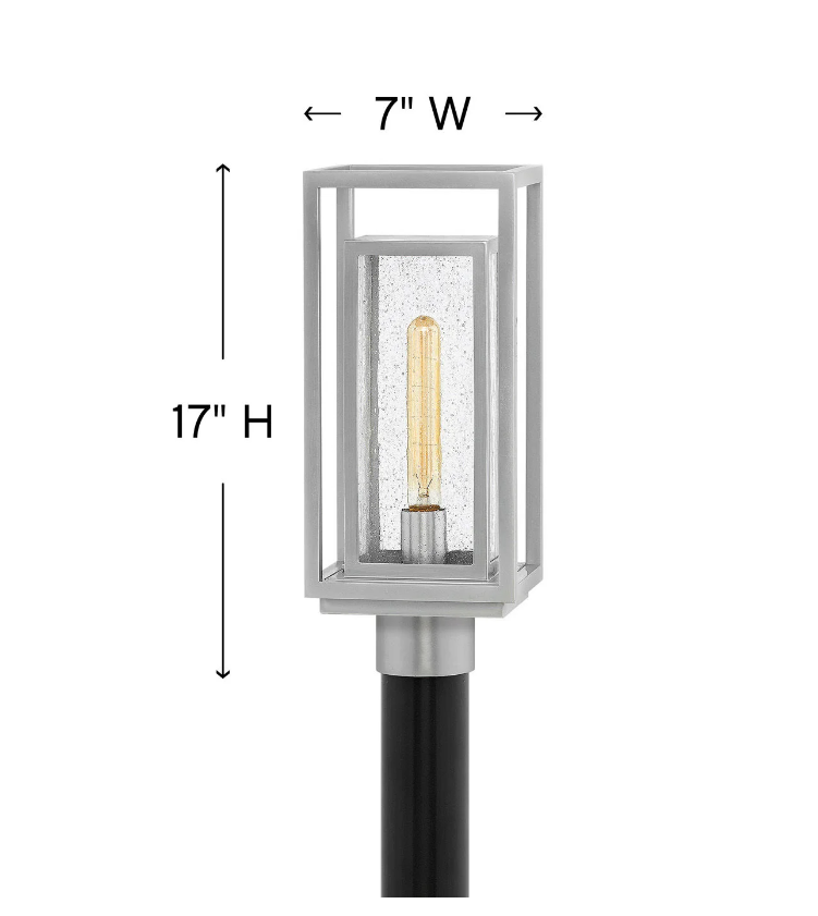 Clearwater Composite Post Top / Pier Mount - Satin Nickel