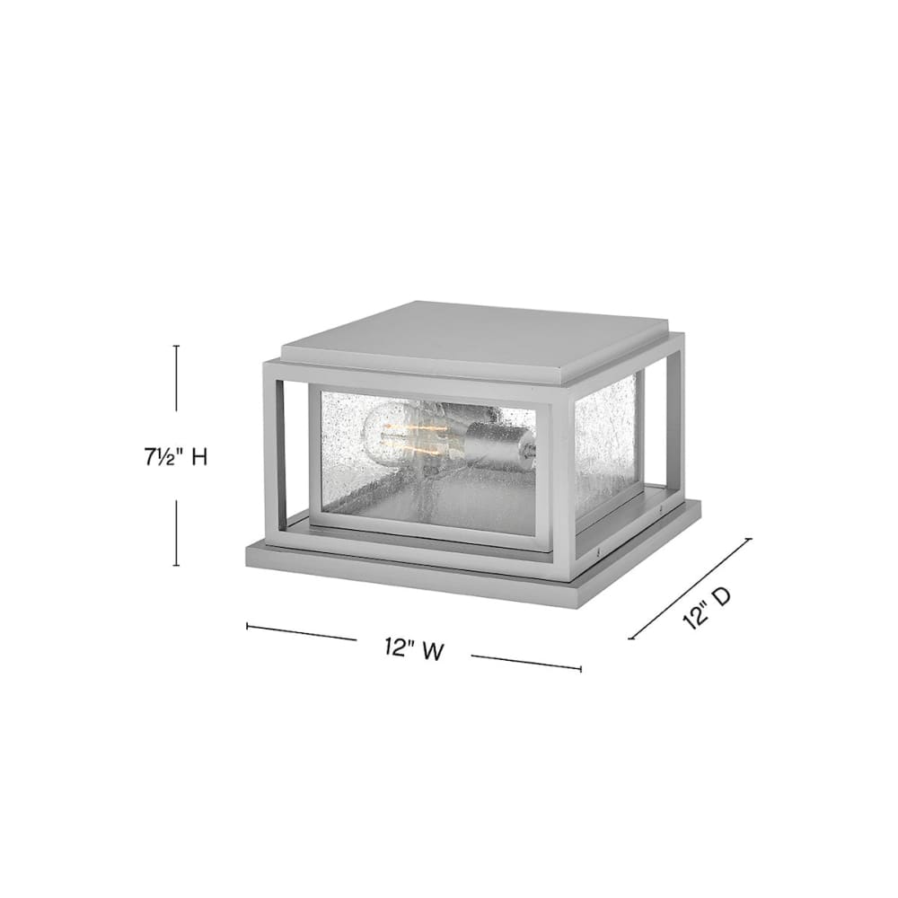 Clearwater Composite Pier Mount - Small - Satin Nickel