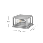 Clearwater Composite Pier Mount - Small - Satin Nickel