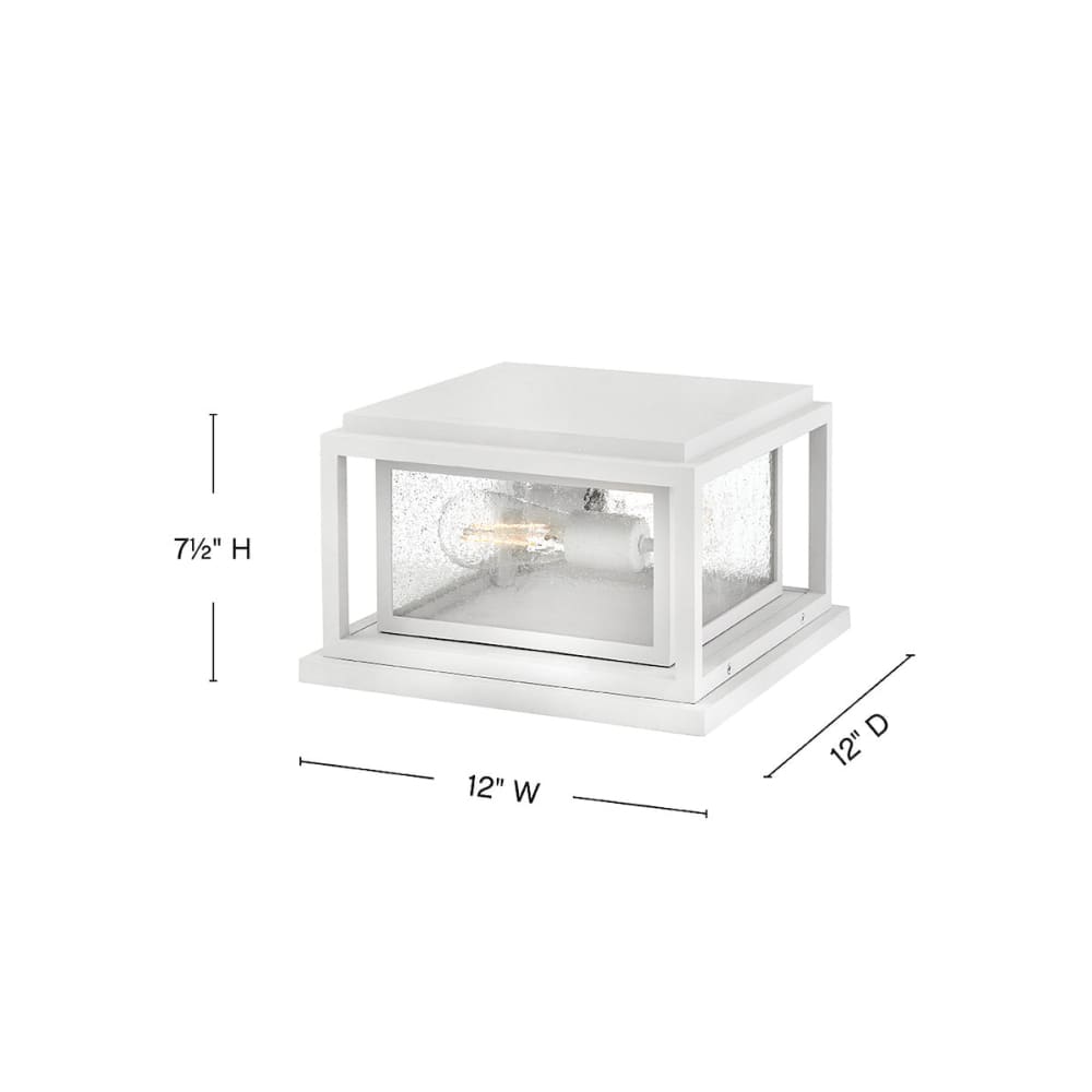 Clearwater Composite Pier Mount - Small - Textured White
