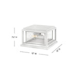Clearwater Composite Pier Mount - Small - Textured White