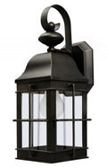 New Town Coastal Outdoor Wall Mount - Black