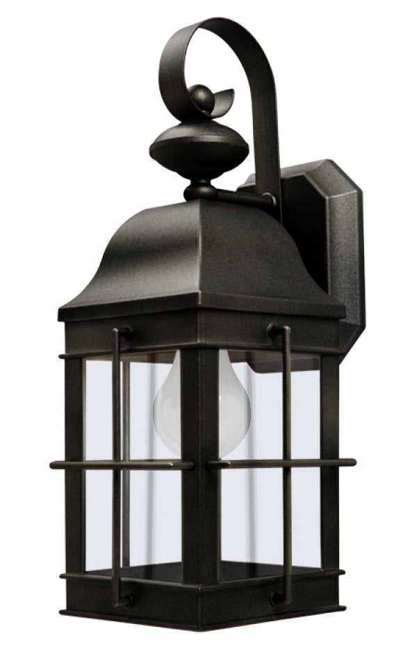 New Town Coastal Outdoor Wall Mount - Black