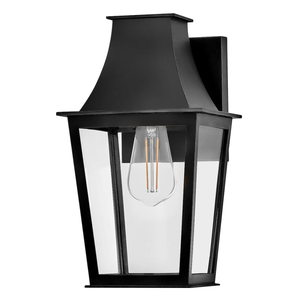 Georgetown 12.5" Composite Wall Lantern - Black
