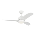Avila Marine Grade Coastal Fan - 44" - Matte White