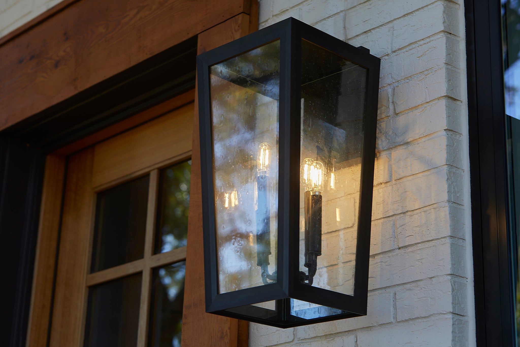 Bravo 22" Coastal Outdoor Wall Lantern - Black
