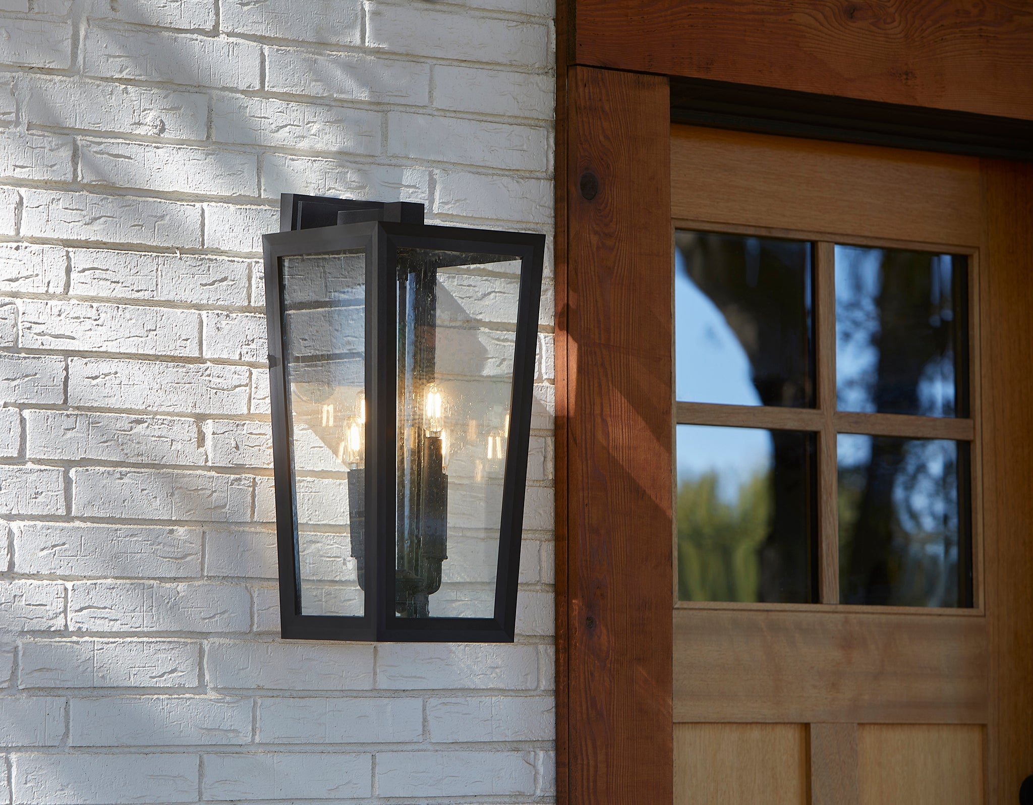Bravo 22" Coastal Outdoor Wall Lantern - Black