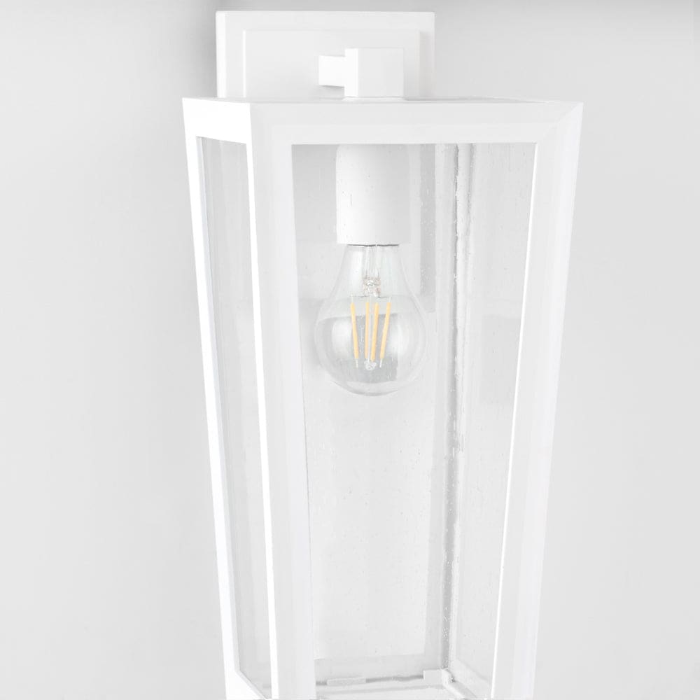 Bravo 15" Coastal Outdoor Wall Lantern - White (Discontinued)