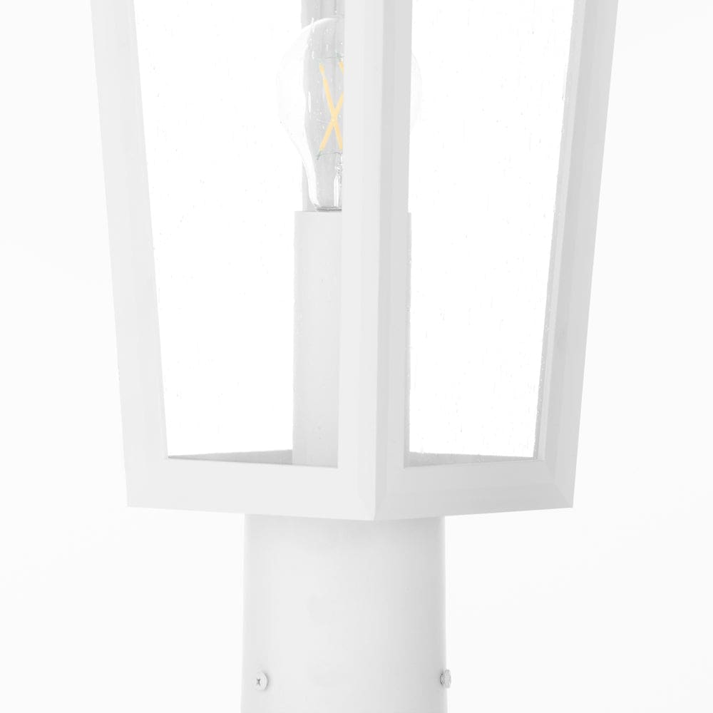 Bravo Coastal Outdoor Post Lantern - White (Discontinued)