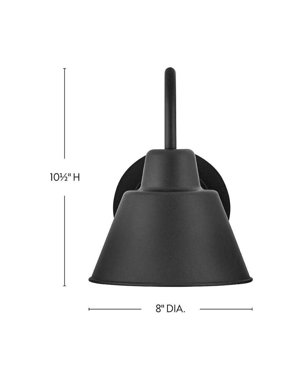 Wes Composite Wall Lantern - Black