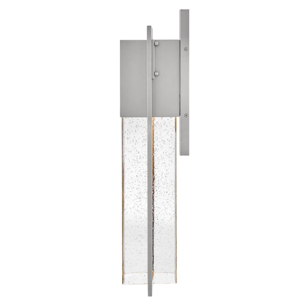 Alex 25.5" Composite Wall Lantern - Brushed Aluminum