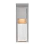 Alex 25.5" Composite Wall Lantern - Brushed Aluminum
