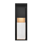 Alex 25.5" Composite Wall Lantern - Black