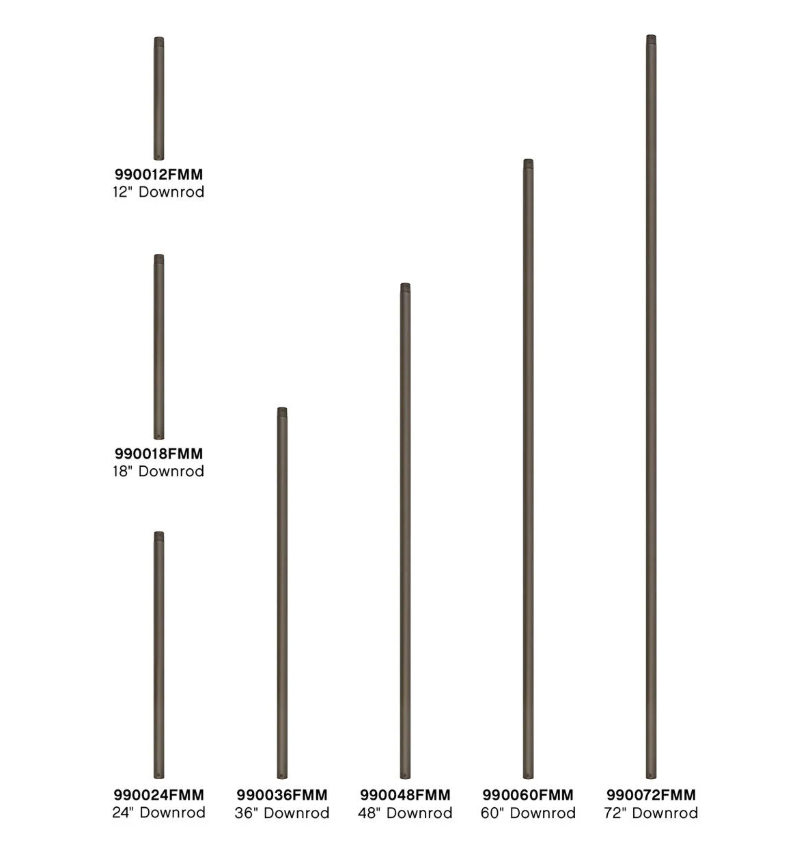 Iver Coastal Downrod - Matte Bronze