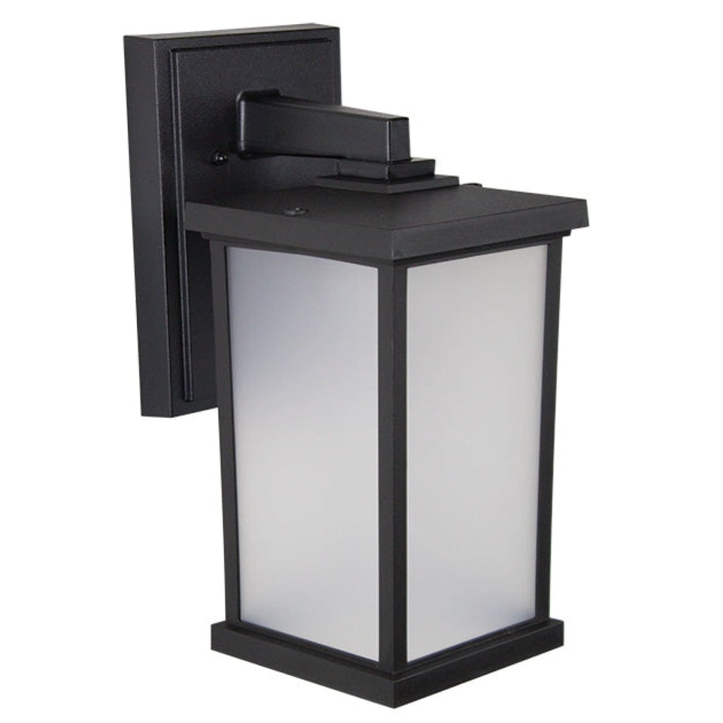 Artisan Square Coastal Wall Mount - Frosted Large S51VF - BK Black Lighting