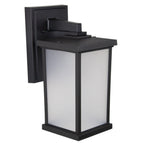 Artisan Square Coastal Wall Mount - Frosted Large S51VF - BK Black Lighting