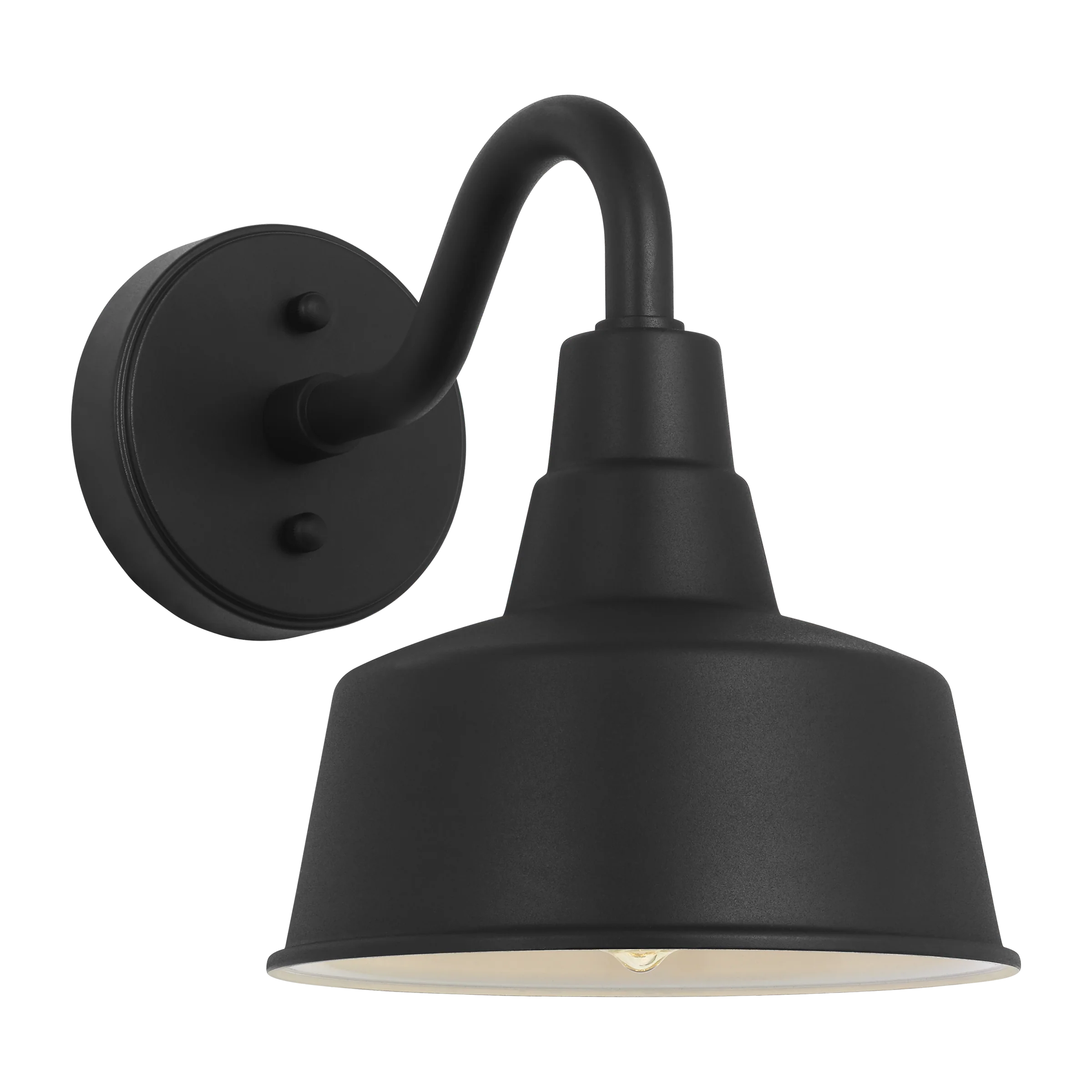 Barn Light Coastal Outdoor Wall Lantern - Black - Small