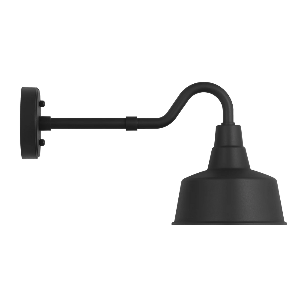 Barn Light Coastal Outdoor Wall Lantern - Black - Small