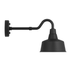 Barn Light Coastal Outdoor Wall Lantern - Black - Small