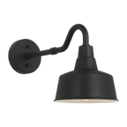 Barn Light Coastal Outdoor Wall Lantern - Black - Small