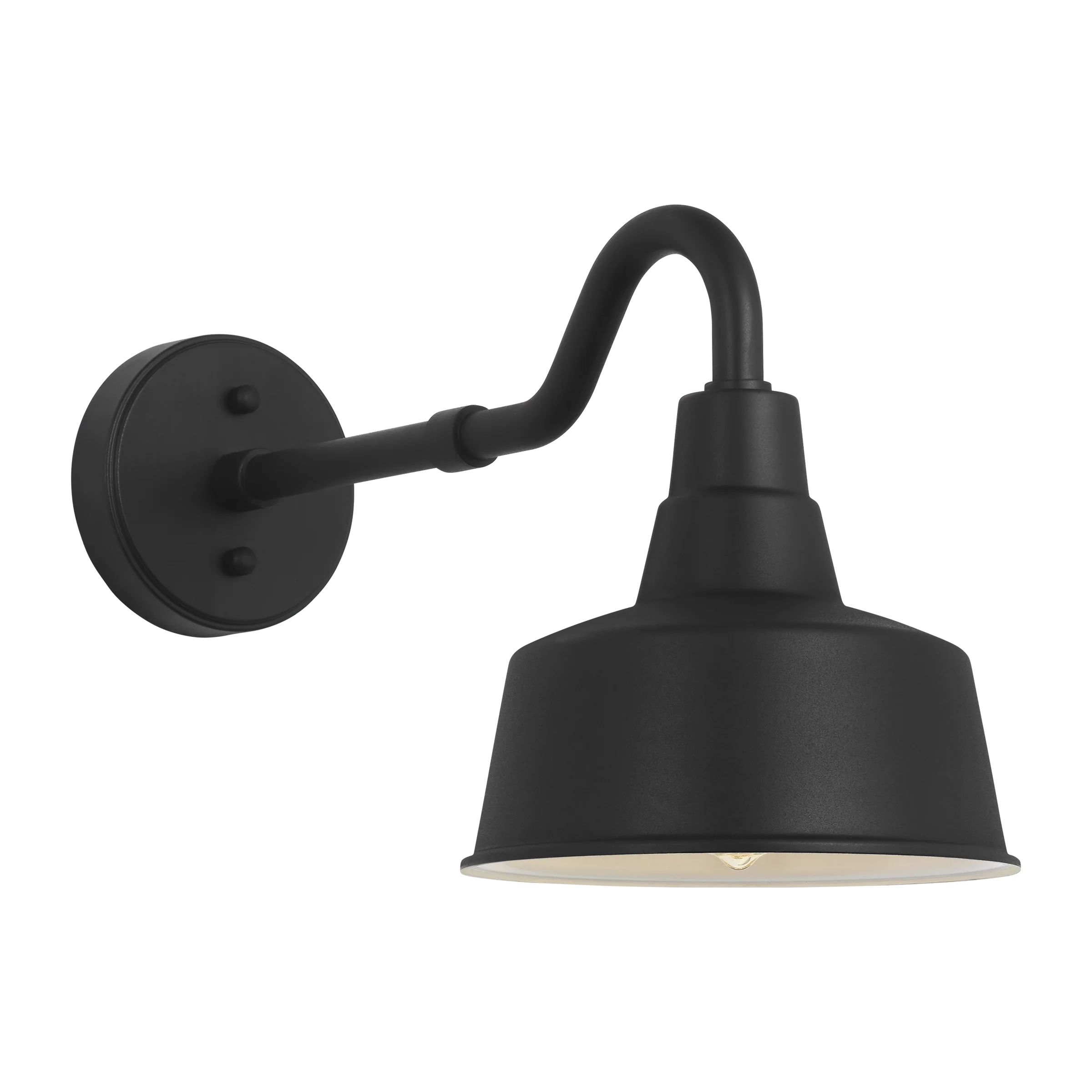 Barn Light Coastal Outdoor Wall Lantern - Black - Small