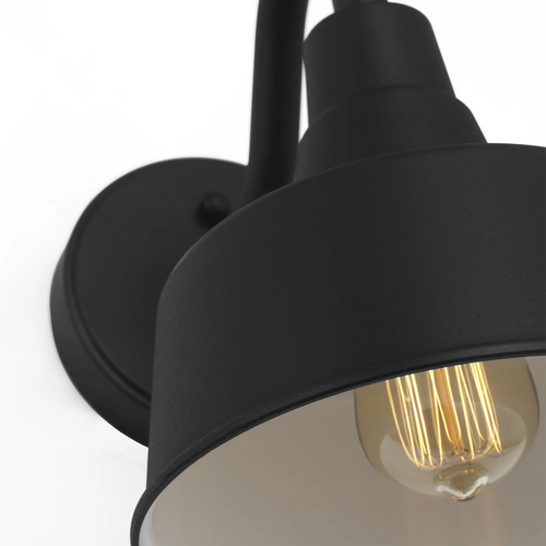 Barn Light Coastal Outdoor Wall Lantern - Black - Small