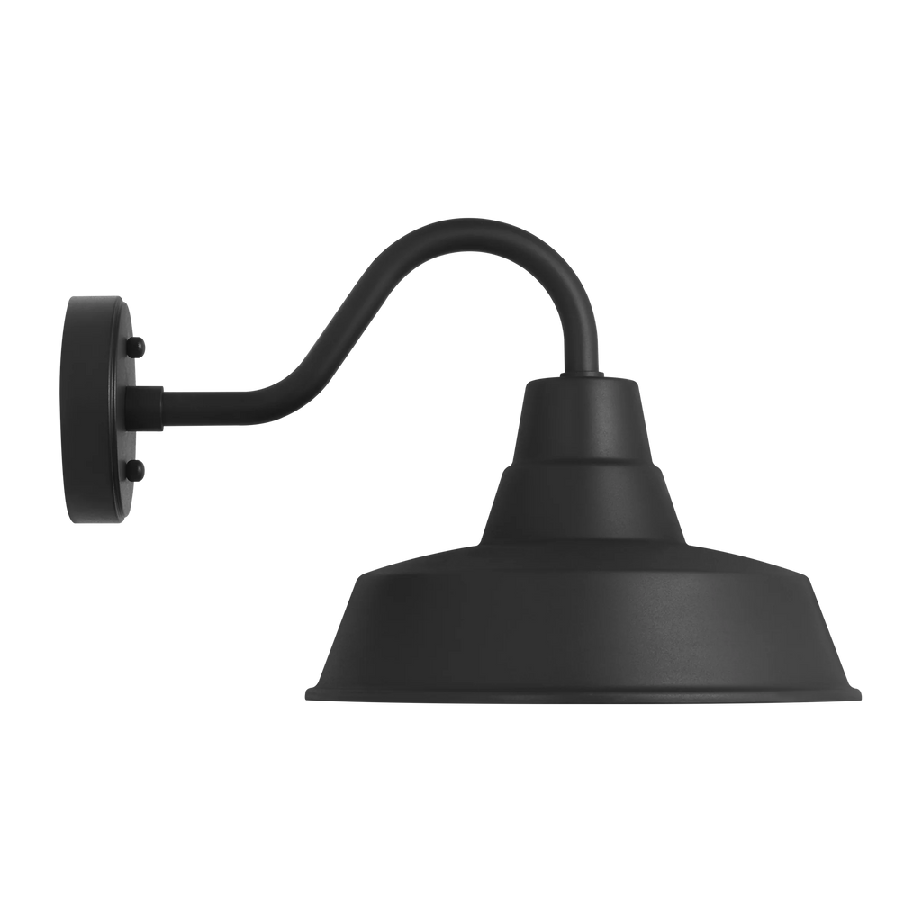 Barn Light Coastal Outdoor Wall Lantern - Black - Medium