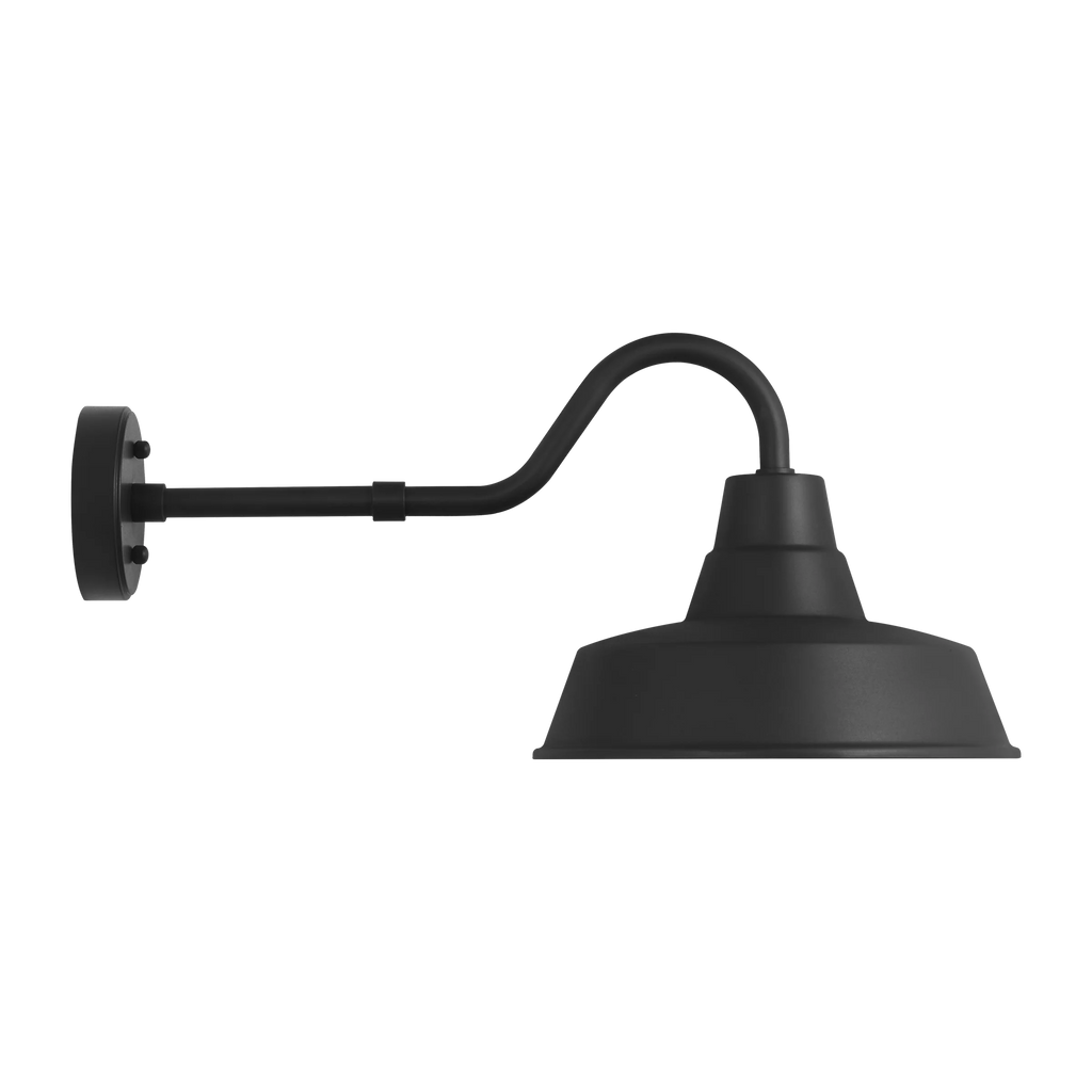 Barn Light Coastal Outdoor Wall Lantern - Black - Medium