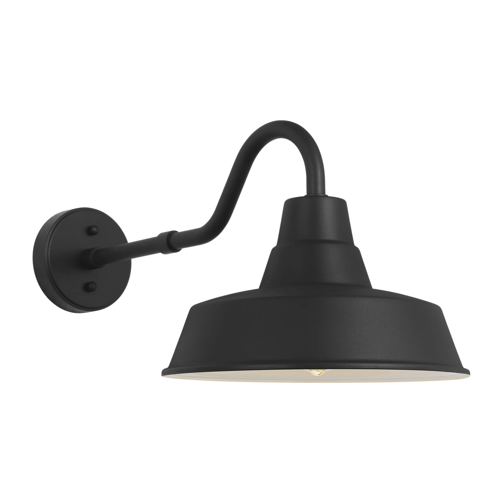 Barn Light Coastal Outdoor Wall Lantern - Black - Medium