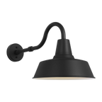 Barn Light Coastal Outdoor Wall Lantern - Black - Large