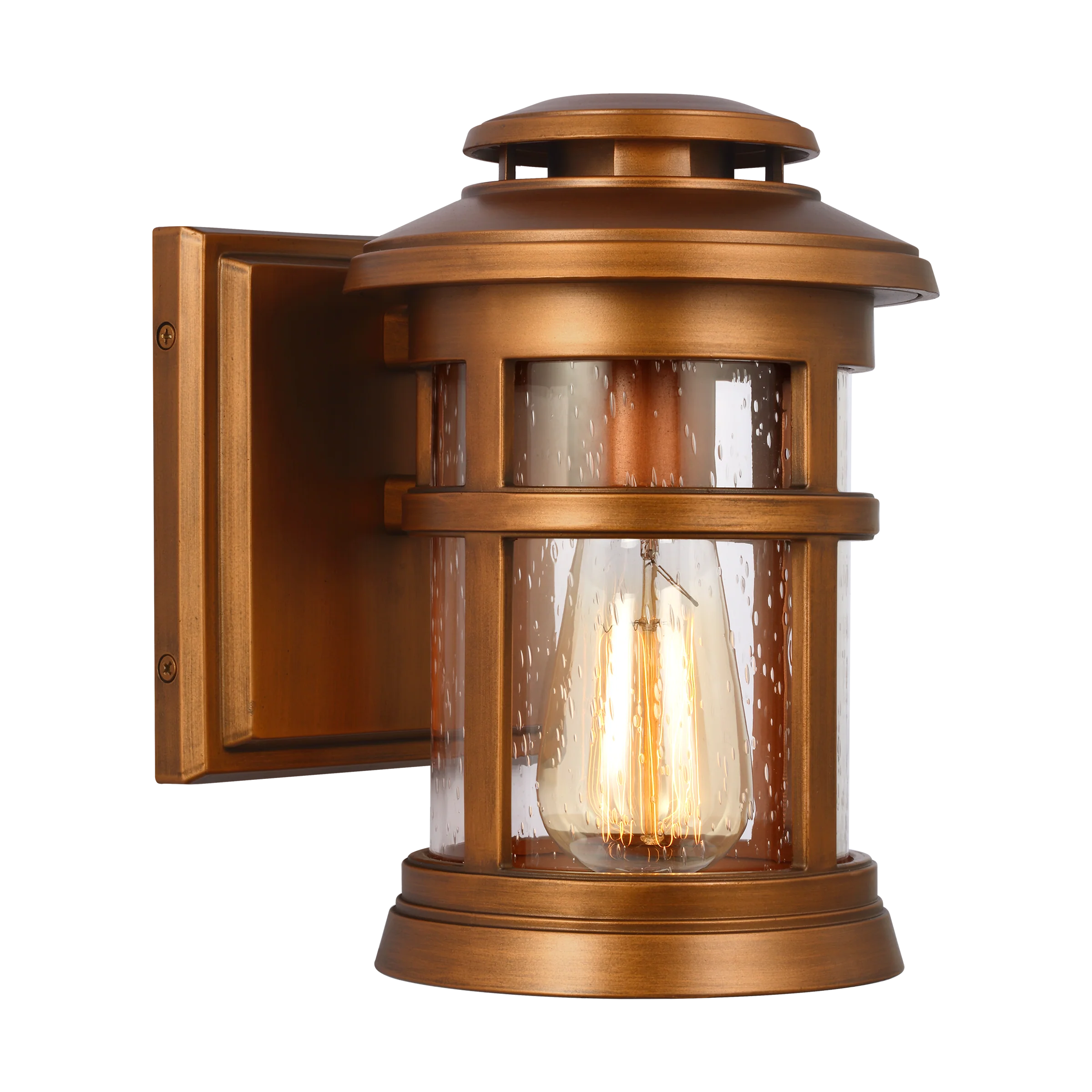 Newport Coastal Outdoor Wall Lantern - Extra Small 9" - Copper
