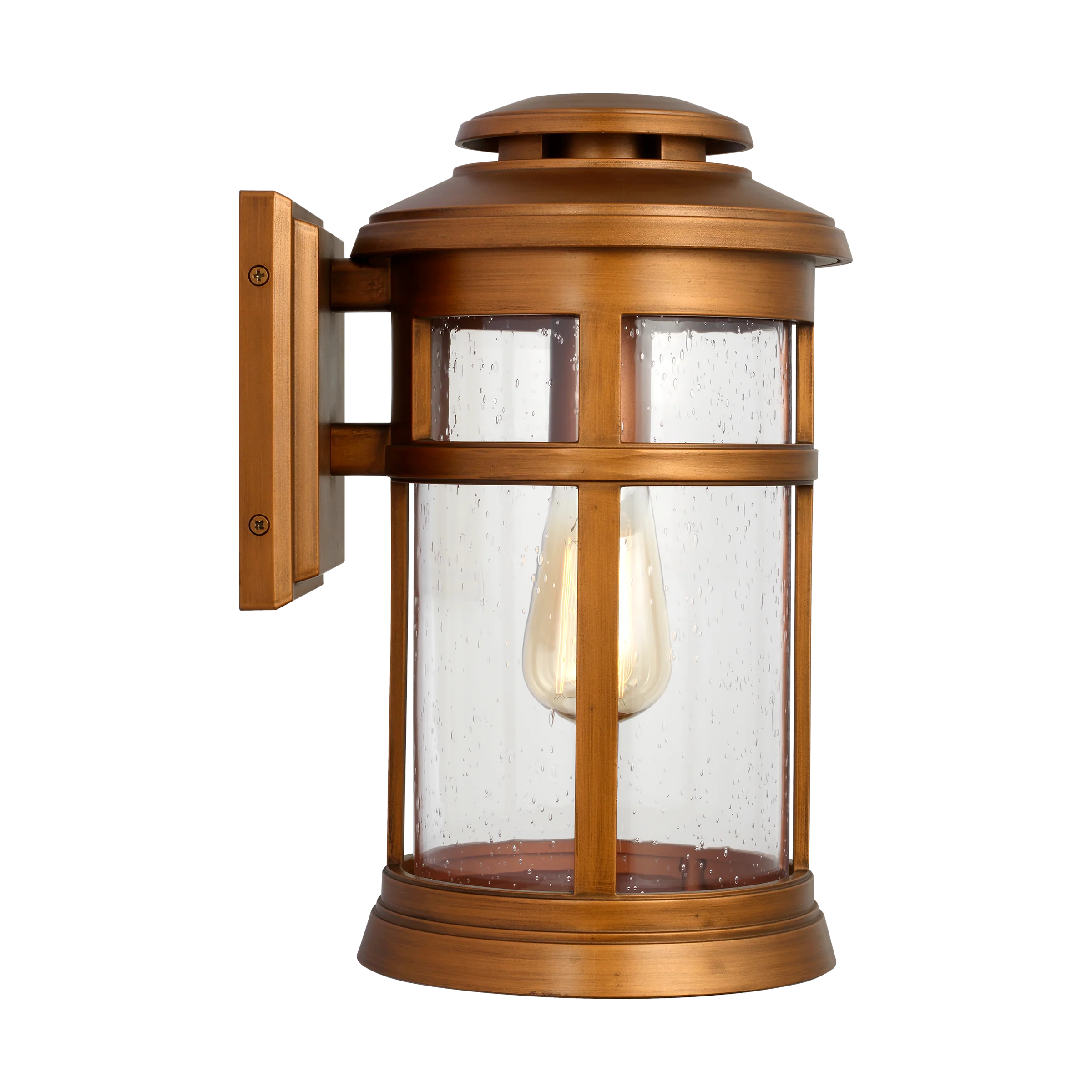 Newport Coastal Outdoor Wall Lantern - Small 13" - Copper