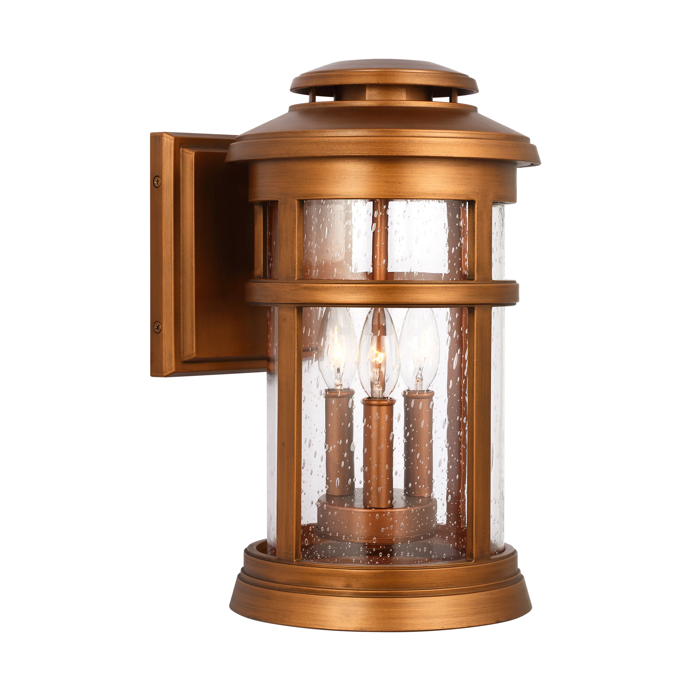 Newport Coastal Outdoor Wall Lantern - Medium 16" - Copper