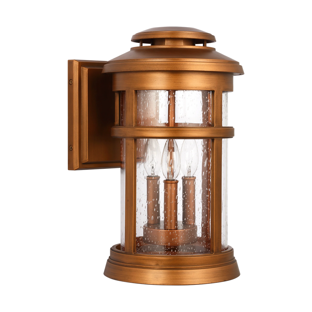 Newport Coastal Outdoor Wall Lantern - Medium 16" - Copper