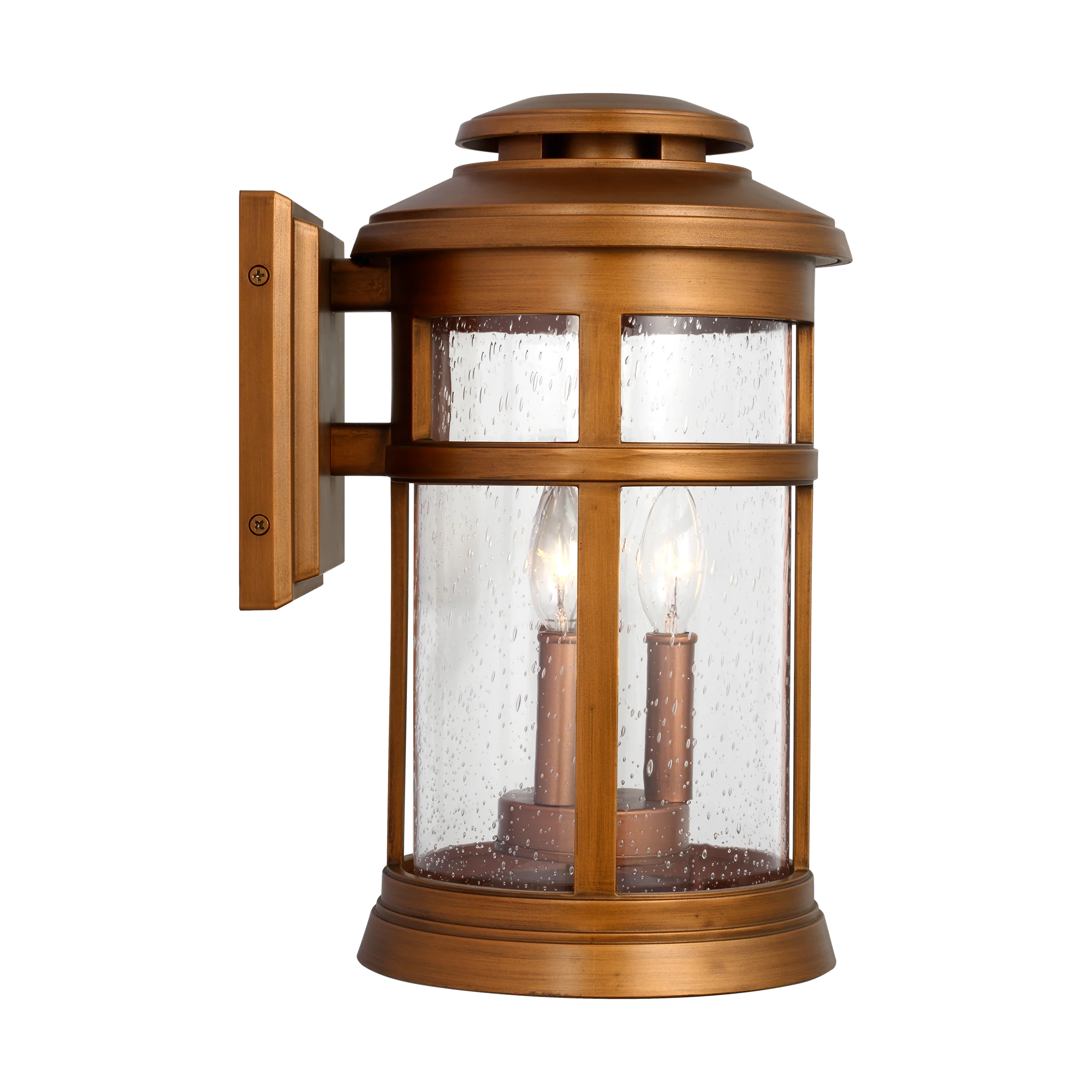 Newport Coastal Outdoor Wall Lantern - Medium 16" - Copper
