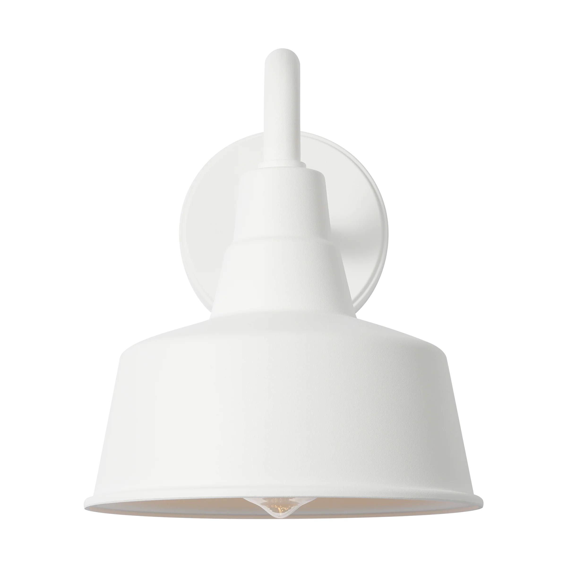 Barn Light Coastal Outdoor Wall Lantern - White - Small