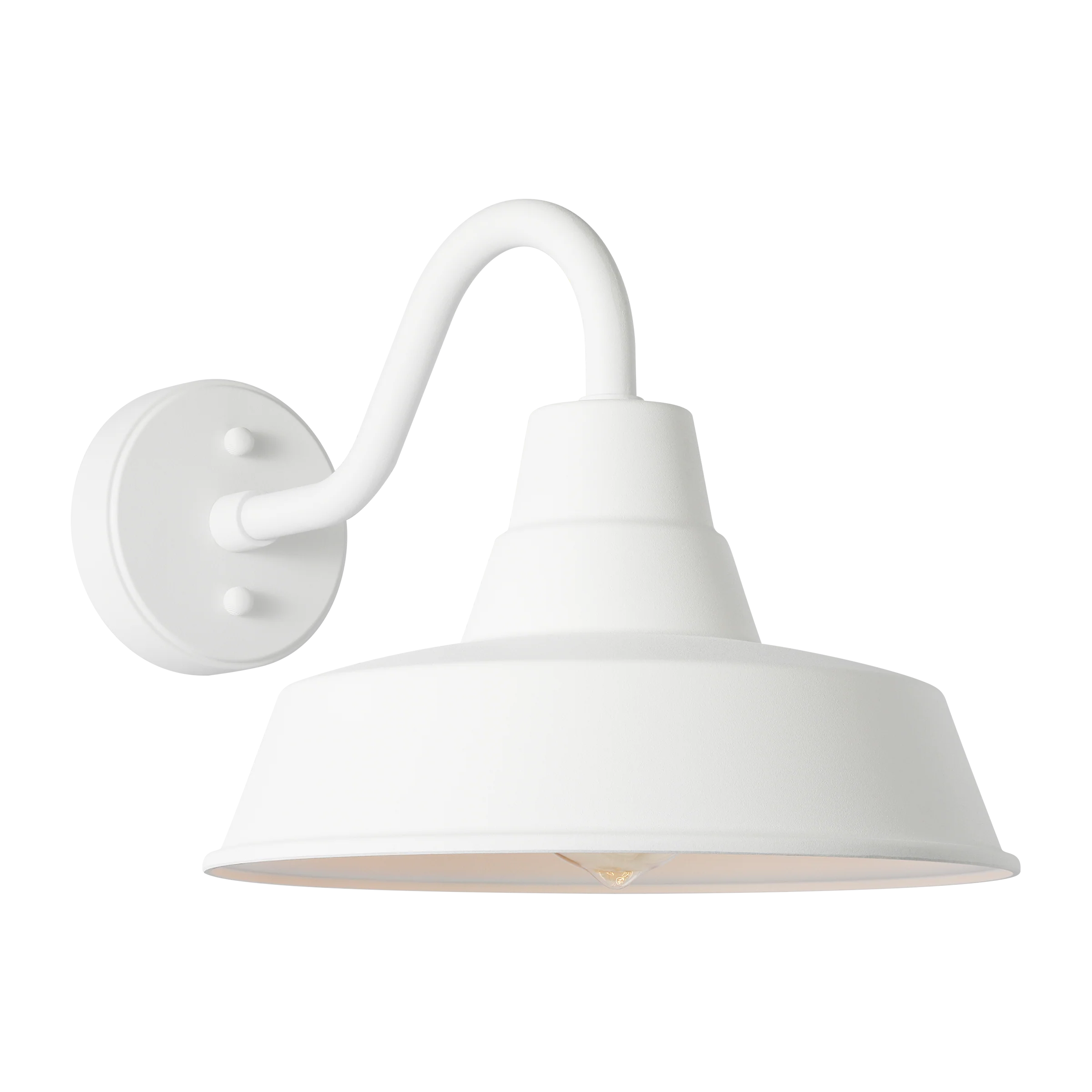 Barn Light Coastal Outdoor Wall Lantern - White - Medium