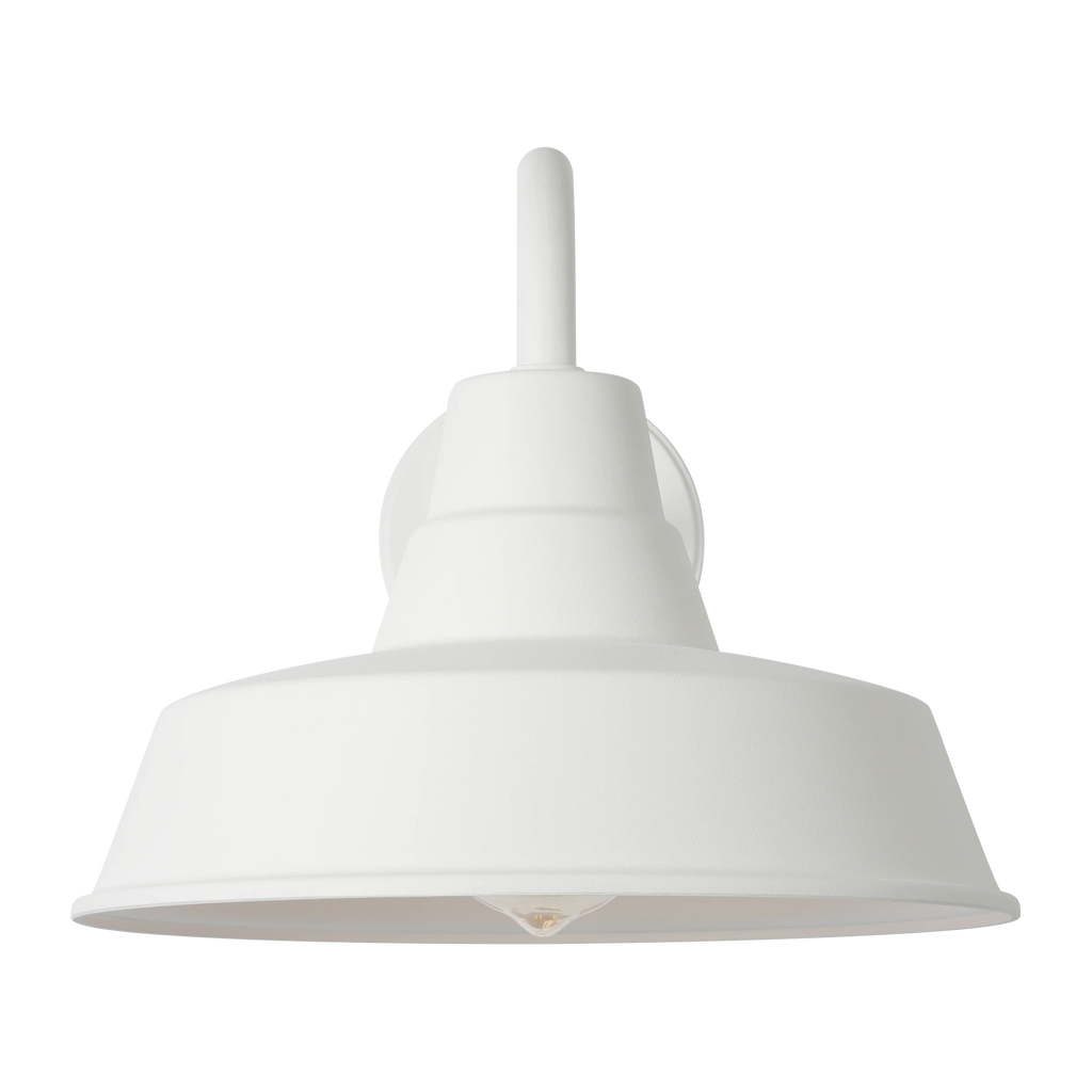 Barn Light Coastal Outdoor Wall Lantern - White - Medium