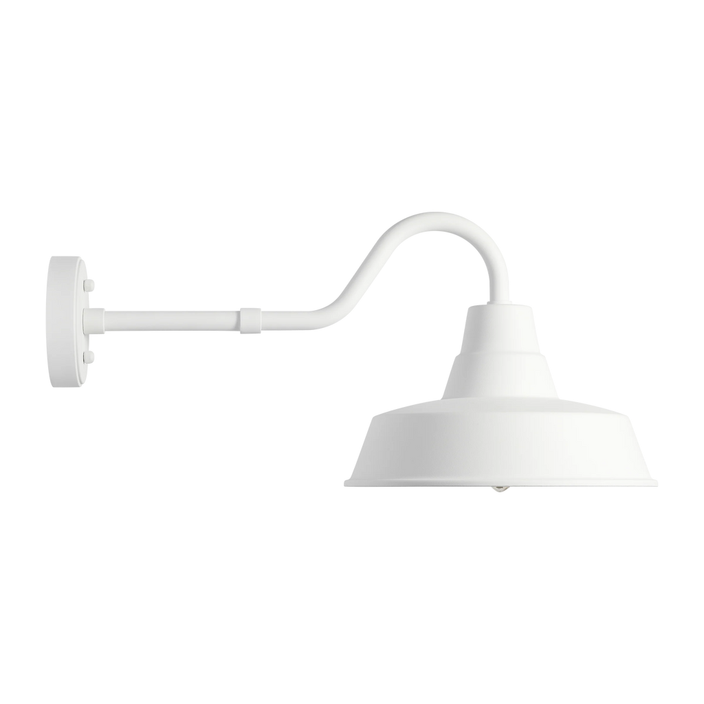 Barn Light Coastal Outdoor Wall Lantern - White - Medium