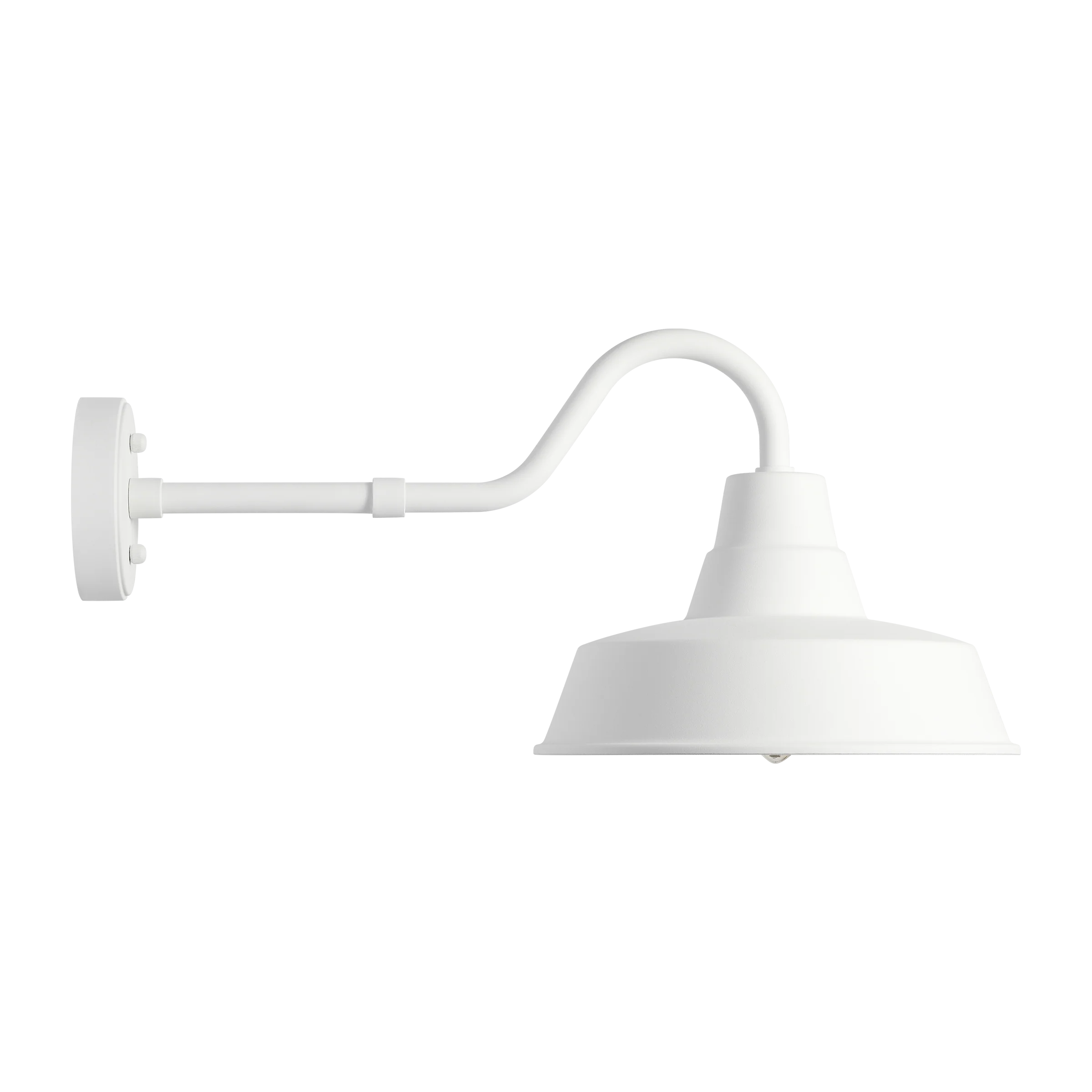 Barn Light Coastal Outdoor Wall Lantern - White - Medium