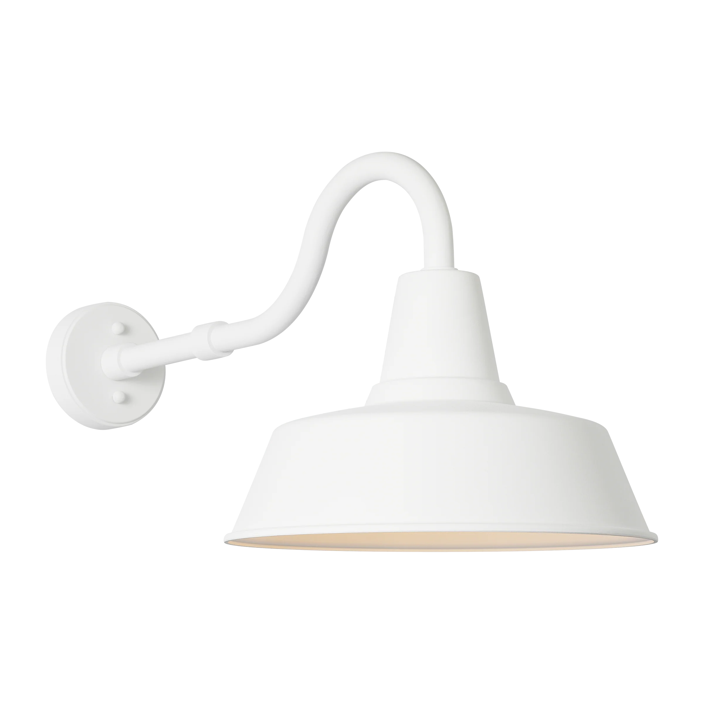 Barn Light Coastal Outdoor Wall Lantern - White - Large
