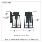Dunham Coastal Outdoor Wall Lantern - Small 9.5"