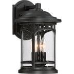 Marblehead Coastal Outdoor Wall Lantern -  Medium 14.5" - Black