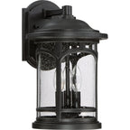 Marblehead Coastal Outdoor Wall Lantern -  Medium 14.5" - Black