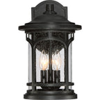 Marblehead Coastal Outdoor Wall Lantern -  Medium 14.5" - Black