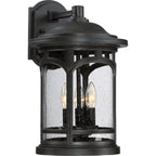 Marblehead Coastal Outdoor Wall Lantern -  Large 17.75" - Black