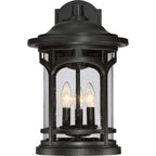 Marblehead Coastal Outdoor Wall Lantern -  Large 17.75" - Black