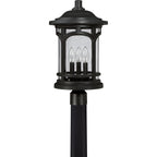 Marblehead Coastal Outdoor Post Lantern - Black