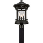 Marblehead Coastal Outdoor Post Lantern - Black