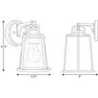 Benton Harbor Coastal Wall Lantern - Small 9.75’ P560177 - 031 Lighting